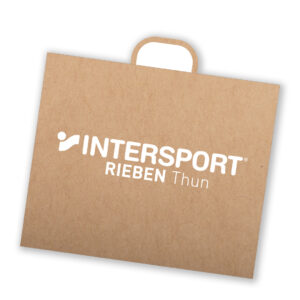 Sac en papier brun avec cordon en papier grand